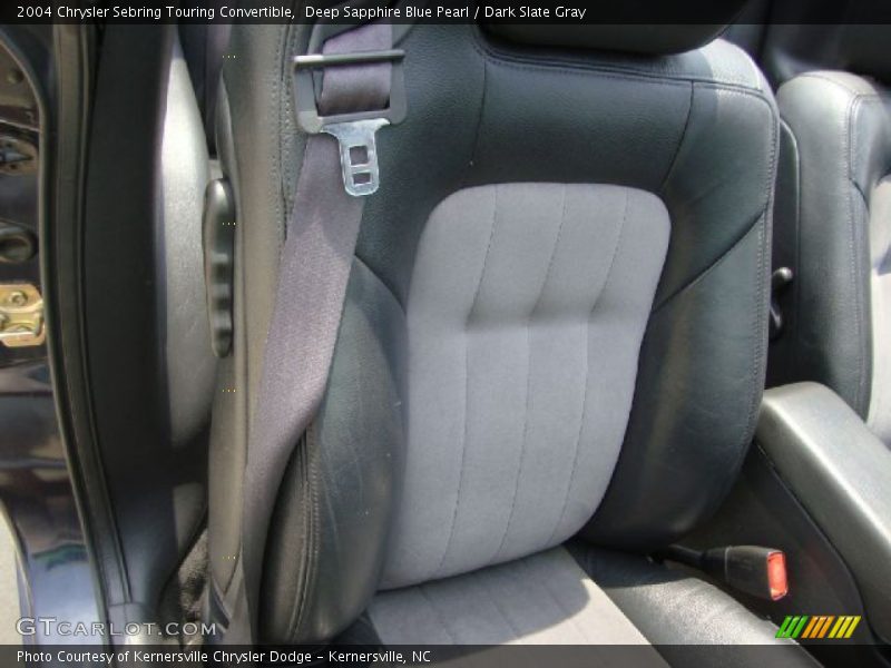 Deep Sapphire Blue Pearl / Dark Slate Gray 2004 Chrysler Sebring Touring Convertible