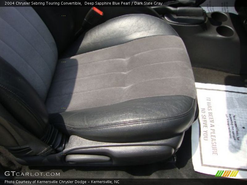 Deep Sapphire Blue Pearl / Dark Slate Gray 2004 Chrysler Sebring Touring Convertible
