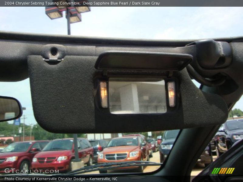 Deep Sapphire Blue Pearl / Dark Slate Gray 2004 Chrysler Sebring Touring Convertible