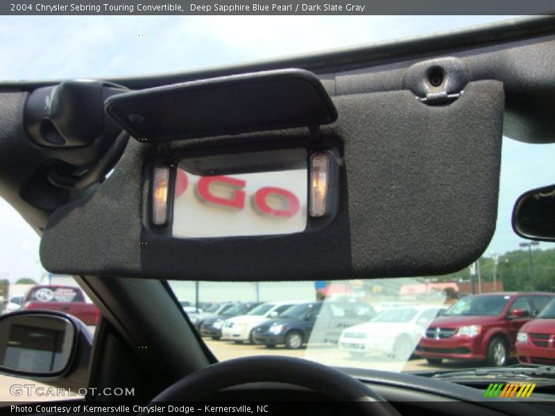 Deep Sapphire Blue Pearl / Dark Slate Gray 2004 Chrysler Sebring Touring Convertible