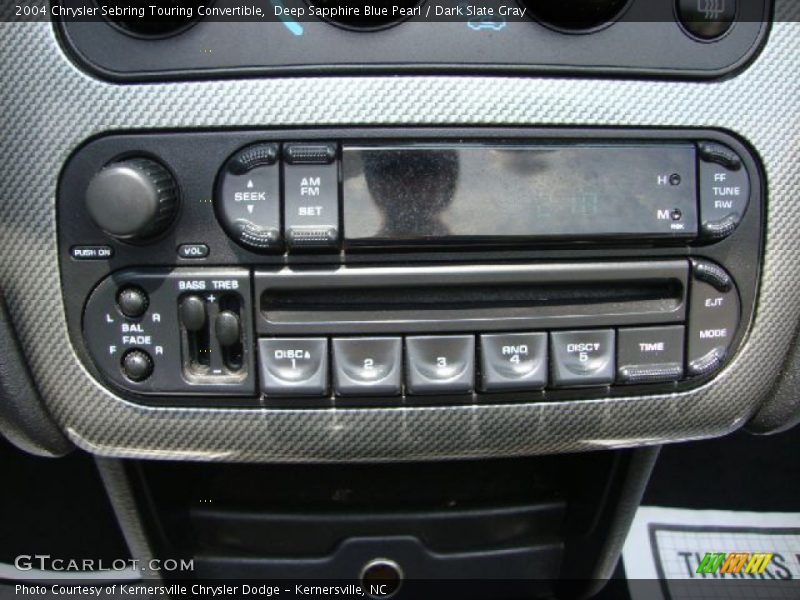 Deep Sapphire Blue Pearl / Dark Slate Gray 2004 Chrysler Sebring Touring Convertible