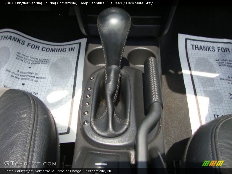 Deep Sapphire Blue Pearl / Dark Slate Gray 2004 Chrysler Sebring Touring Convertible