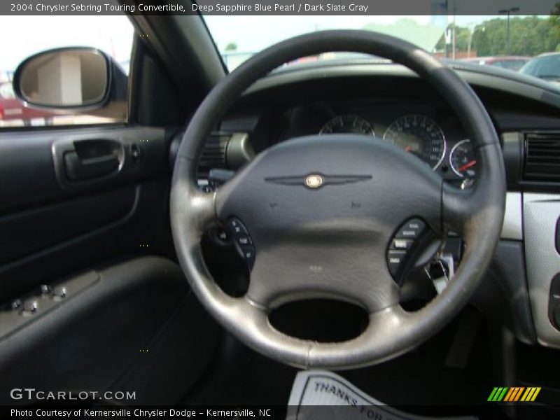 Deep Sapphire Blue Pearl / Dark Slate Gray 2004 Chrysler Sebring Touring Convertible