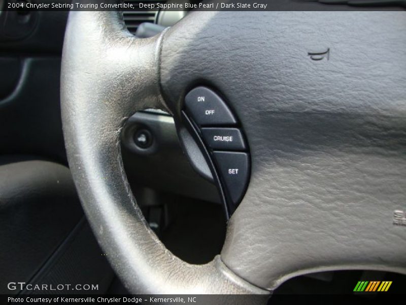 Deep Sapphire Blue Pearl / Dark Slate Gray 2004 Chrysler Sebring Touring Convertible