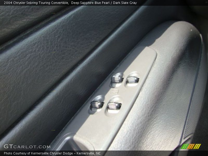 Deep Sapphire Blue Pearl / Dark Slate Gray 2004 Chrysler Sebring Touring Convertible