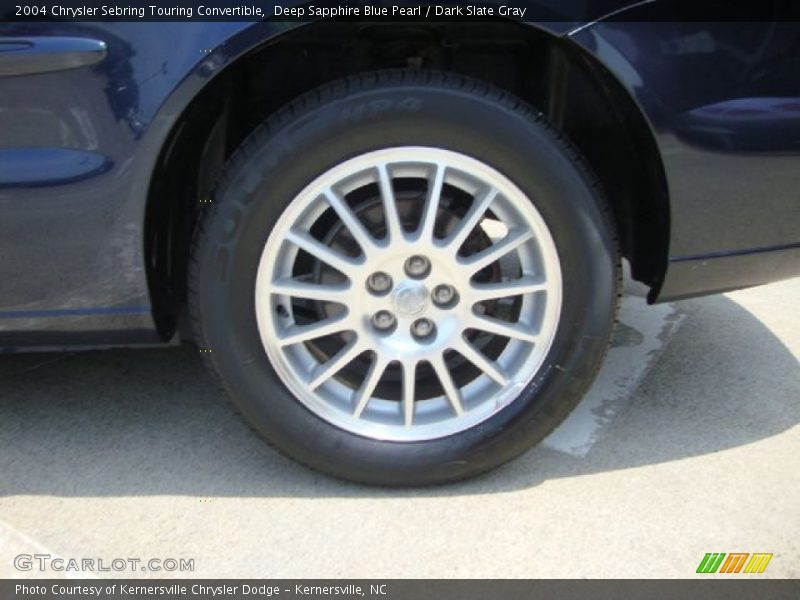 Deep Sapphire Blue Pearl / Dark Slate Gray 2004 Chrysler Sebring Touring Convertible