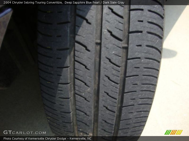 Deep Sapphire Blue Pearl / Dark Slate Gray 2004 Chrysler Sebring Touring Convertible