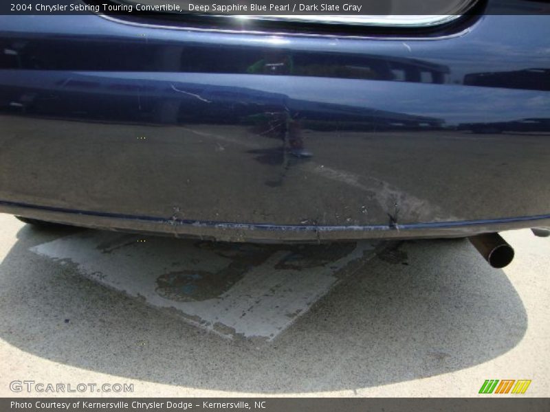 Deep Sapphire Blue Pearl / Dark Slate Gray 2004 Chrysler Sebring Touring Convertible
