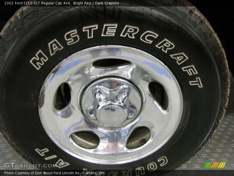 Bright Red / Dark Graphite 2002 Ford F150 XLT Regular Cab 4x4