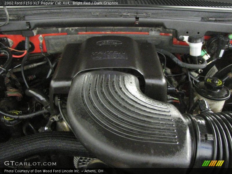 Bright Red / Dark Graphite 2002 Ford F150 XLT Regular Cab 4x4