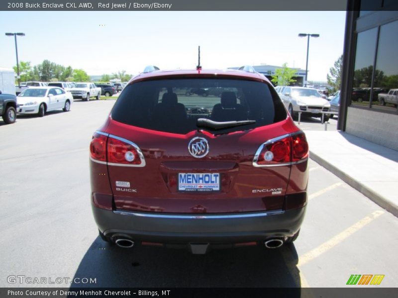 Red Jewel / Ebony/Ebony 2008 Buick Enclave CXL AWD