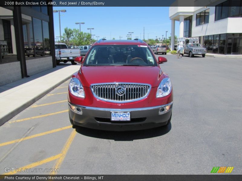 Red Jewel / Ebony/Ebony 2008 Buick Enclave CXL AWD