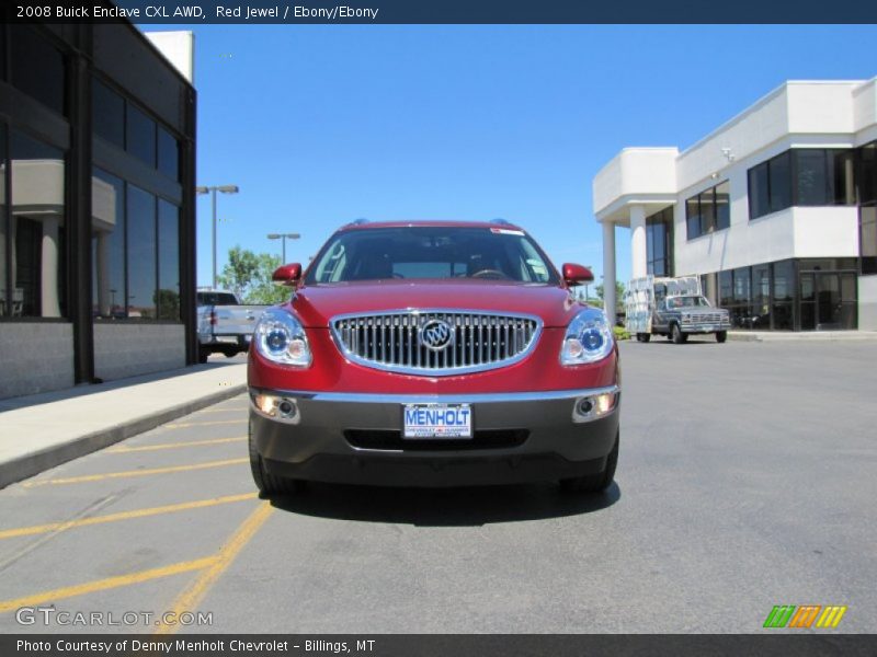 Red Jewel / Ebony/Ebony 2008 Buick Enclave CXL AWD