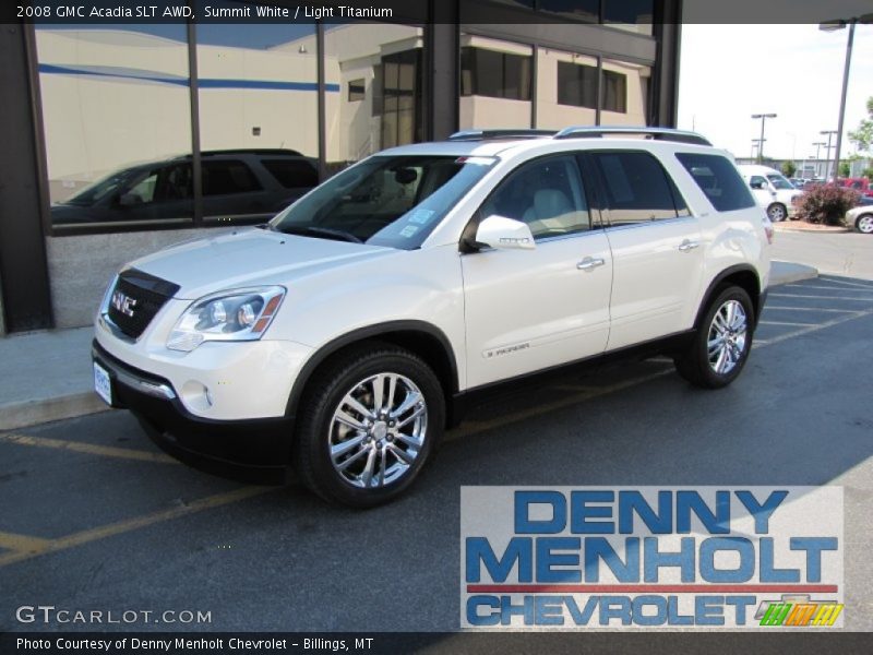 Summit White / Light Titanium 2008 GMC Acadia SLT AWD
