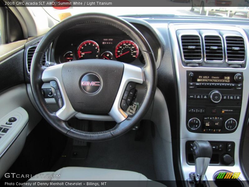 Summit White / Light Titanium 2008 GMC Acadia SLT AWD