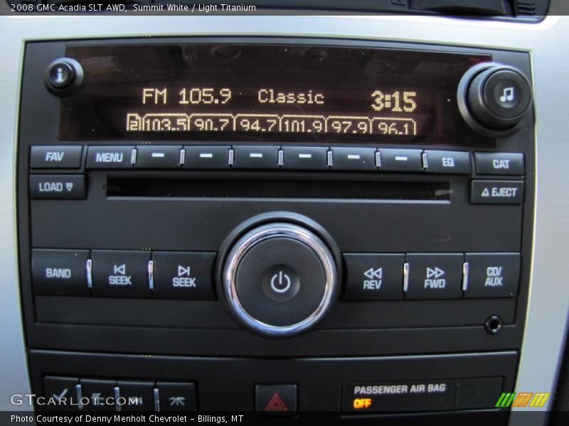 Summit White / Light Titanium 2008 GMC Acadia SLT AWD