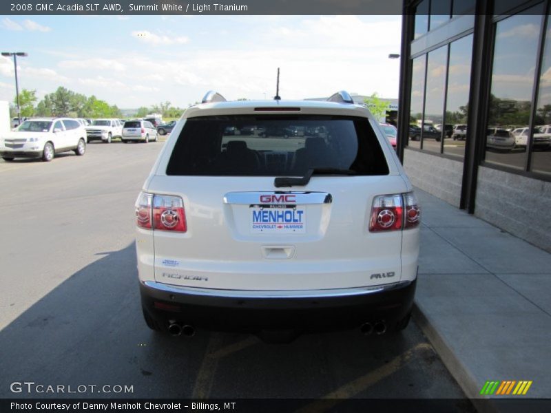 Summit White / Light Titanium 2008 GMC Acadia SLT AWD