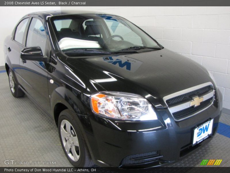 Black / Charcoal 2008 Chevrolet Aveo LS Sedan