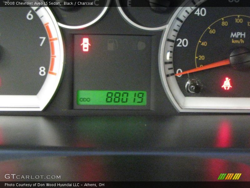 Black / Charcoal 2008 Chevrolet Aveo LS Sedan