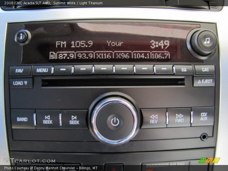 Summit White / Light Titanium 2008 GMC Acadia SLT AWD