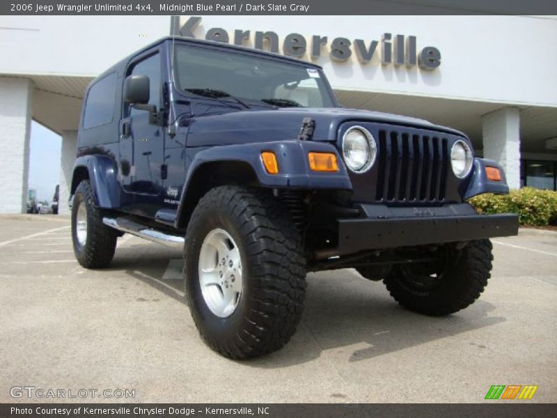 Midnight Blue Pearl / Dark Slate Gray 2006 Jeep Wrangler Unlimited 4x4