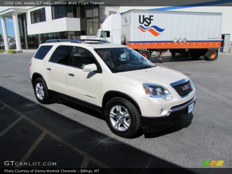 Summit White / Light Titanium 2008 GMC Acadia SLT AWD