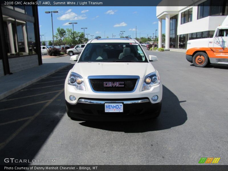 Summit White / Light Titanium 2008 GMC Acadia SLT AWD