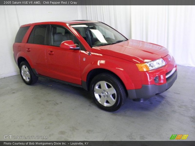 Chili Pepper Red / Gray 2005 Saturn VUE V6 AWD