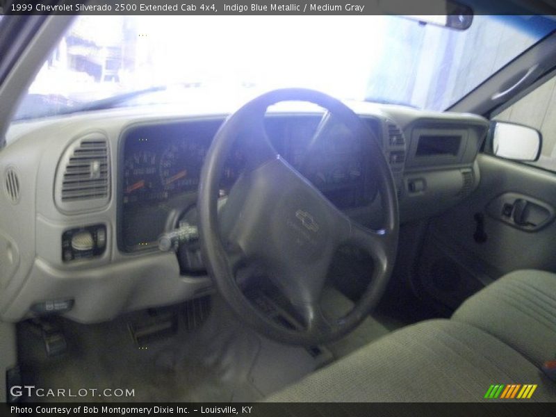 Indigo Blue Metallic / Medium Gray 1999 Chevrolet Silverado 2500 Extended Cab 4x4