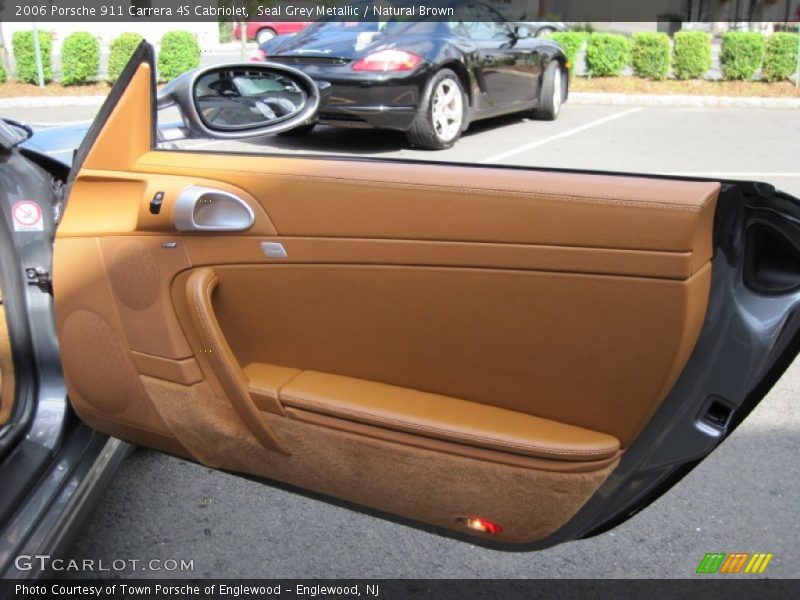 Seal Grey Metallic / Natural Brown 2006 Porsche 911 Carrera 4S Cabriolet
