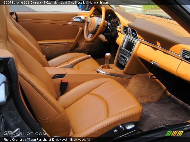 Seal Grey Metallic / Natural Brown 2006 Porsche 911 Carrera 4S Cabriolet