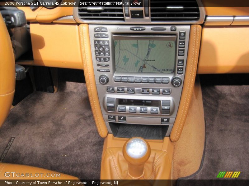 Seal Grey Metallic / Natural Brown 2006 Porsche 911 Carrera 4S Cabriolet