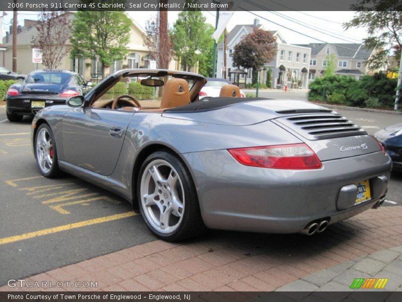 Seal Grey Metallic / Natural Brown 2006 Porsche 911 Carrera 4S Cabriolet