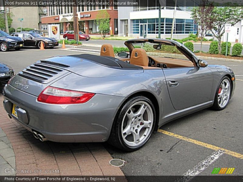 Seal Grey Metallic / Natural Brown 2006 Porsche 911 Carrera 4S Cabriolet