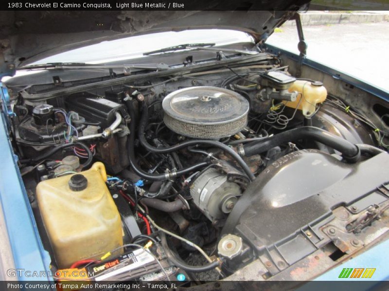 Light Blue Metallic / Blue 1983 Chevrolet El Camino Conquista