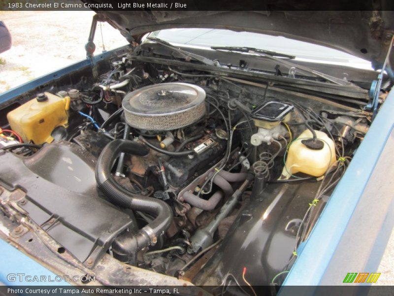 Light Blue Metallic / Blue 1983 Chevrolet El Camino Conquista