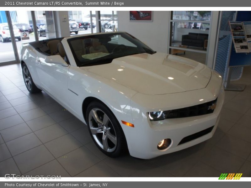 Summit White / Beige 2011 Chevrolet Camaro LT/RS Convertible