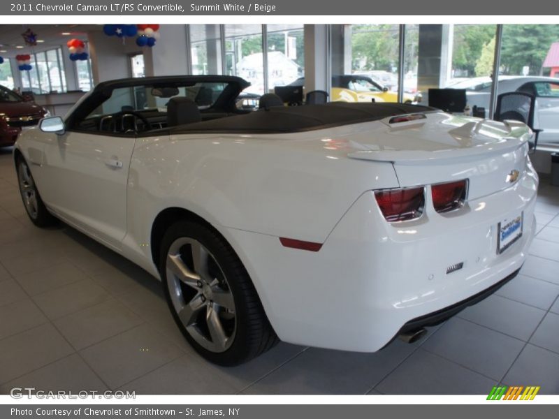 Summit White / Beige 2011 Chevrolet Camaro LT/RS Convertible
