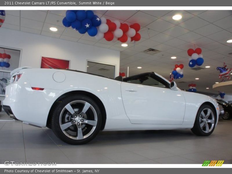 Summit White / Beige 2011 Chevrolet Camaro LT/RS Convertible