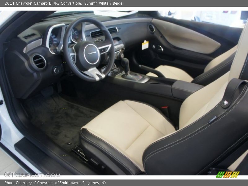  2011 Camaro LT/RS Convertible Beige Interior