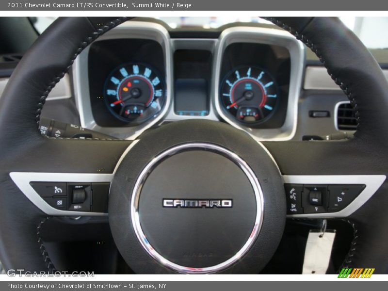 Summit White / Beige 2011 Chevrolet Camaro LT/RS Convertible