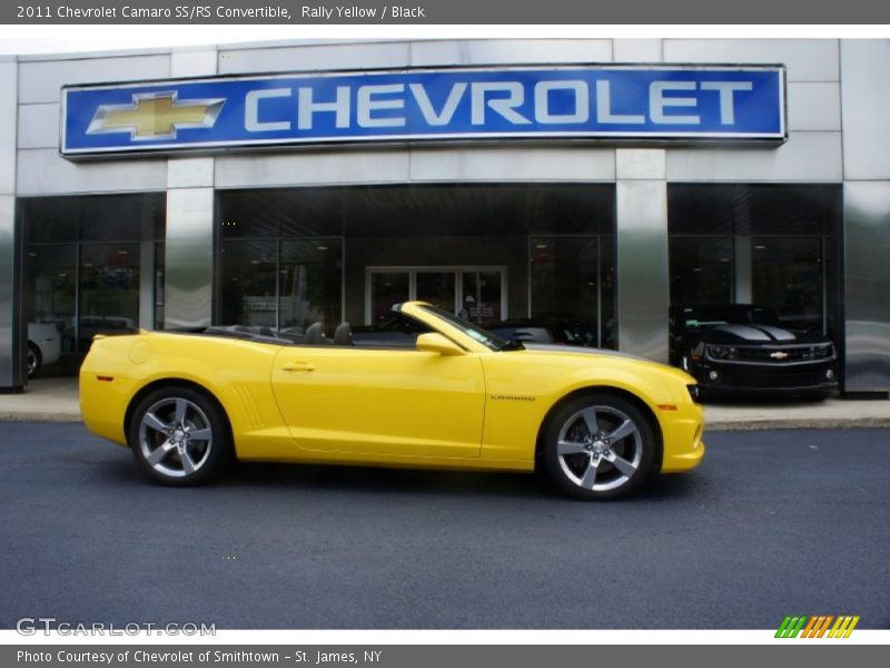 Rally Yellow / Black 2011 Chevrolet Camaro SS/RS Convertible