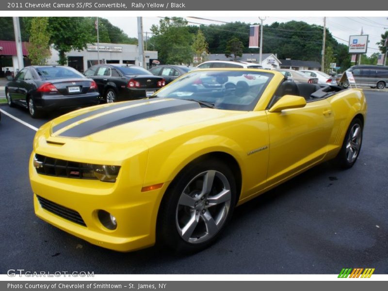Rally Yellow / Black 2011 Chevrolet Camaro SS/RS Convertible