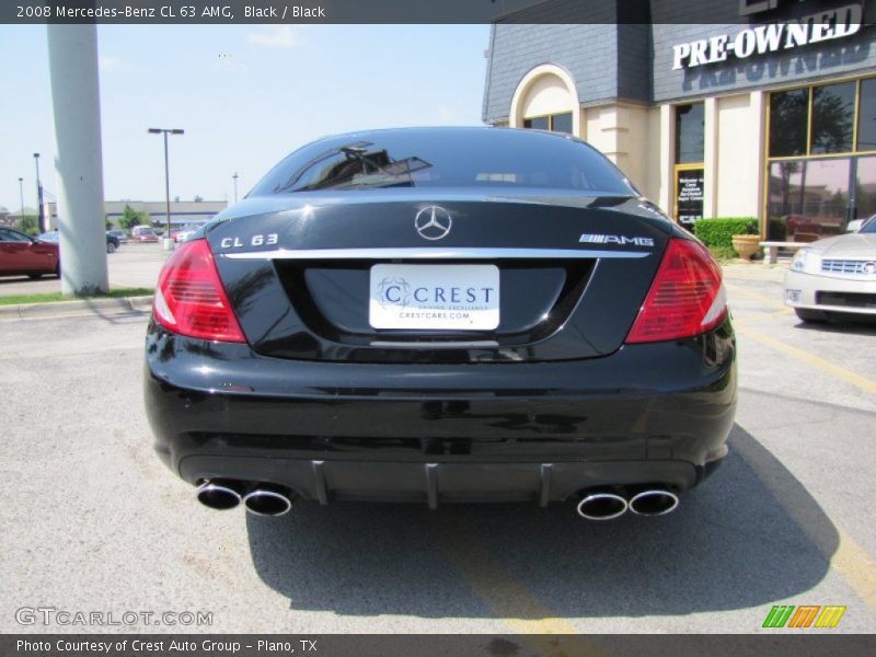 Black / Black 2008 Mercedes-Benz CL 63 AMG