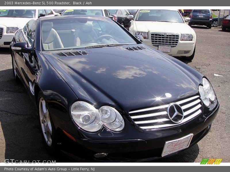 Black / Ash 2003 Mercedes-Benz SL 500 Roadster