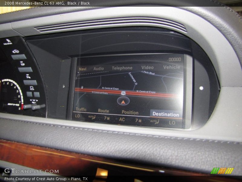 Navigation of 2008 CL 63 AMG