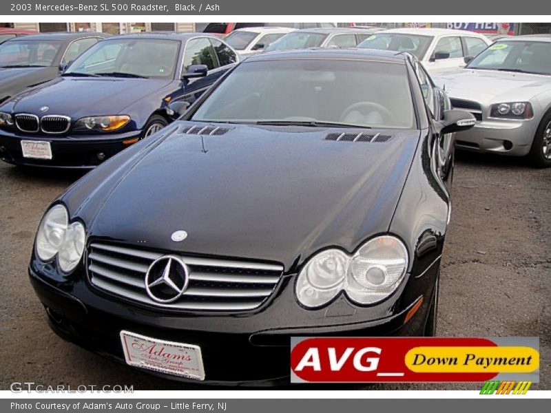 Black / Ash 2003 Mercedes-Benz SL 500 Roadster