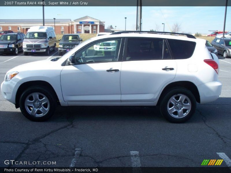 Super White / Ash Gray 2007 Toyota RAV4 4WD