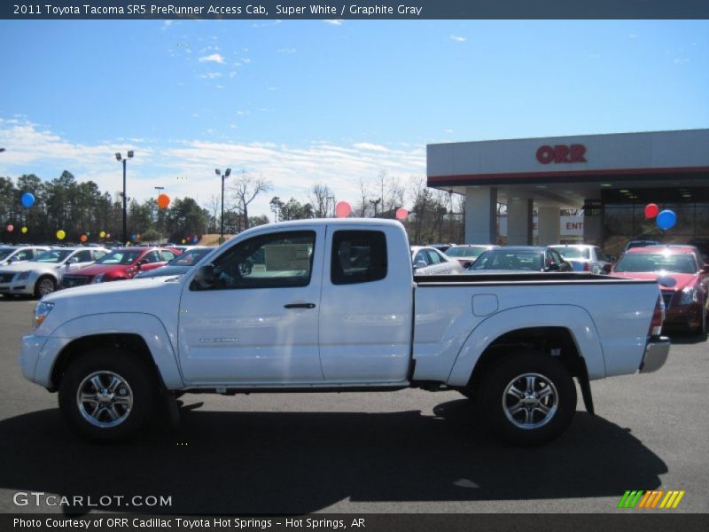 Super White / Graphite Gray 2011 Toyota Tacoma SR5 PreRunner Access Cab