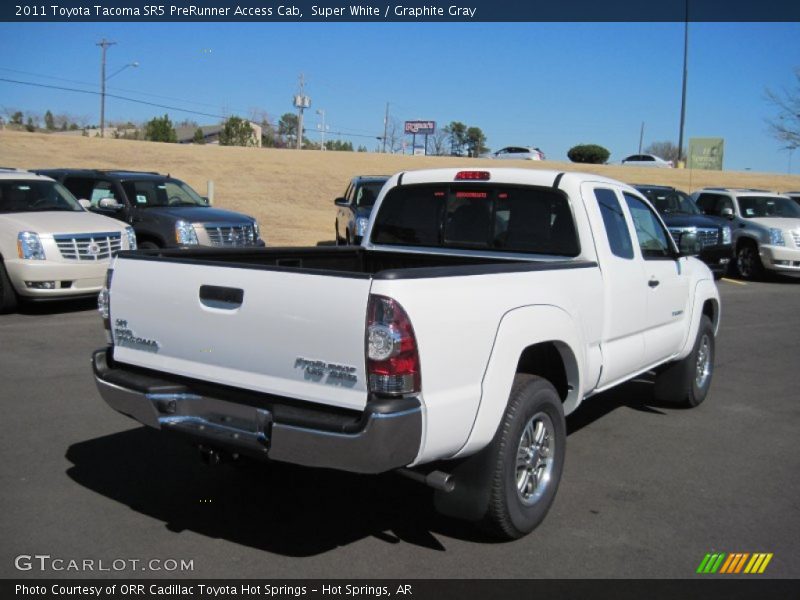 Super White / Graphite Gray 2011 Toyota Tacoma SR5 PreRunner Access Cab